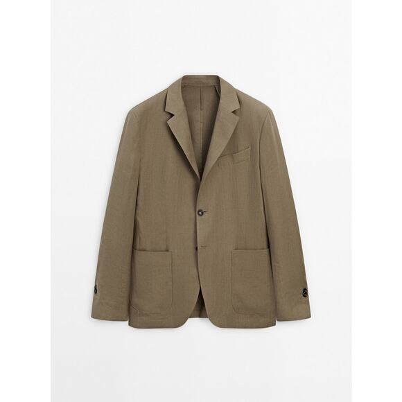 MASSIMO‎ DUTTI 100% linen blazer co-ord jacket - Picture 4 of 13